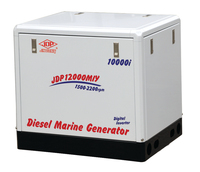 Générateurs diesel marins portables durables 50Hz refroidis par eau pour bateaux commerciaux et de plaisance