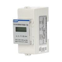 Chint DDSU666 220V 5(60)A monophasé électronique LCD affichage watt-heure mètre panneau compteur de courant compteur d'énergie sur Rail DIN