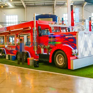 Kleurrijke Aanpasbare Mobiele Food Trailer Te Koop Zhenda Lage Prijs Hoge Kwaliteit Voortreffelijke Food Truck Of Trolley Ijs Voedsel