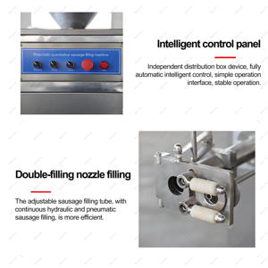 Professional Stainless Steel <b>Sausage</b> <b>Stuffer</b> Electric 50L Automatic <b>Sausage</b> Twist Machine - Product Image 6