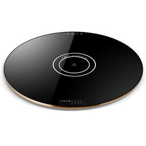 Placa Calentadora de Alimentos Circular Hfr 88, 500-1500W, 220V, Apagado Automático de Seguridad, Negra, para Uso Doméstico - Product Image 1