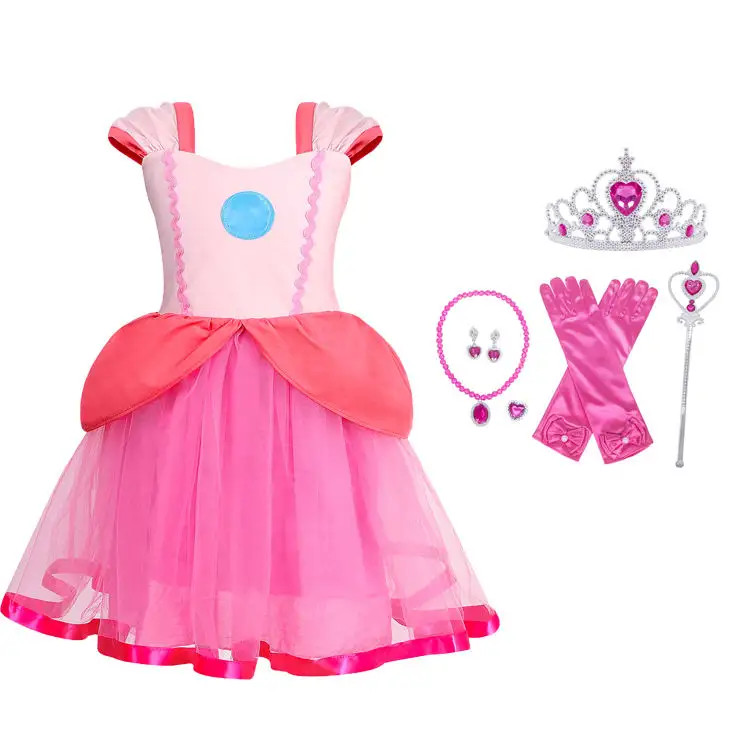 Tv & Film Halloween Cosplay Party Peuter Meisje Prinses Verkleedkleding Belle Kostuum Verjaardag Baby Jurken 2 Jaar Meisje