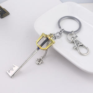 Llavero de Anime Personalizado, Colgante de Llave en Forma de Espada Esmaltada en Oro y Plata, Llavero Personalizado para Mochila de Moda - Product Image 5