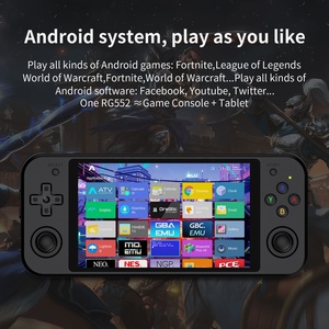 <span class=keywords><strong>Console</strong></span> portable RG552 double système d'exploitation Android/Linux, écran tactile, lecteur de jeux portable pour jeux rétro, design mini tablette - Product Image 4