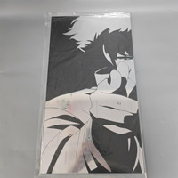 Miroir décoratif en acrylique argenté personnalisé en forme de personnage d'anime, noir et blanc, pour la décoration murale, de table ou de la maison