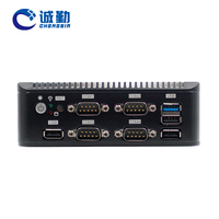Mini PC client léger Celeron J1900, double LAN, 4 COM, 6*USB, DDR3 8 Go de RAM, quadricœur, VGA, X86, Linux, ordinateur de bureau industriel, nano mini PC