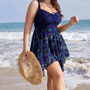 Traje de Baño de Talla Grande de Una Pieza con Estampado y Fondo <span class=keywords><strong>Plano</strong></span> para Uso en Spa - Product Image 2