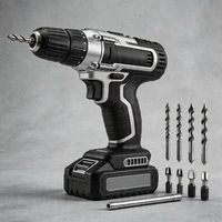 Perceuse électrique sans fil 21V à moteur sans balais haute efficacité, outil de perçage portatif robuste pour usage domestique et industriel OEM 3/4