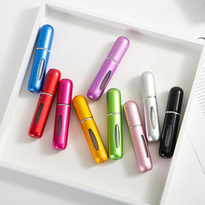 Factory Popular <b>5ml</b> 8ml Aluminium Luxury Pink Travel Pressure Spray <b>Bottle</b> with Brand Logo - Product Image 1