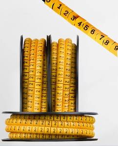 Spiral sarma yüksük EC-0 kablo işaretleyici için EC-1 EC-2 EC-<span class=keywords><strong>3</strong></span> kablo kılıfı kablo İşaretleyiciler sarı PE EC-J - Product Image 2