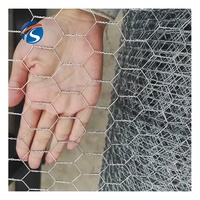 Vente treillis métallique hexagonal triple torsion rouleau de treillis métallique de poulet en plastique galvanisé/clôture en fil de poulet enduit de PVC de 8 pieds de haut