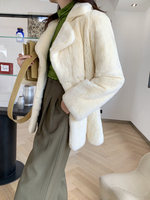 YR1200 réel manteau de peau de fourrure de lapin Rex accepter la veste de fourrure de luxe d'hiver pour femmes