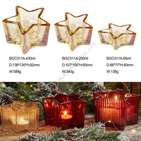Lampu Lilin Kristal Unik Mewah Kosong, Wadah Lilin Aromaterapi Wangi, Stoples Lilin Natal Custom untuk Liburan