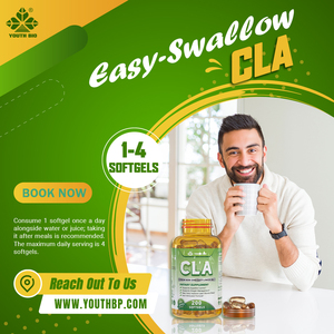 Olio di Cartamo CLA 1000mg 80% Purezza 200 Softgel Supporto per la Vitalità Coreana Halal OEM Fornitura all'Ingrosso Pronta per la Spedizione Direttamente dalla Fabbrica - Product Image 6