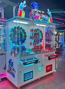 เครื่องเกมคีบตุ๊กตาหยอดเหรียญแบบสองผู้เล่น แฮปปี้ โคล่า สำหรับใช้ในร่ม  รางวัลของรางวัลจากเกมเครน  สำหรับสวนสนุก  220V ปลั๊กแบบ US - Product Image 5