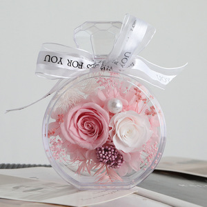 Regalo Romántico para San Valentín o Boda, Rosas Reales Preservadas en Caja con Perfume, Decoración para el Hogar, Flores Eternas - Product Image 1