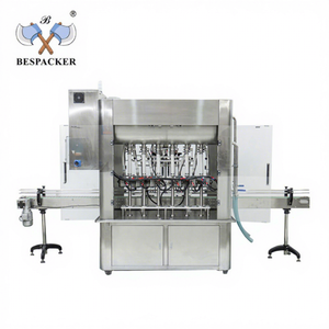 Machine de remplissage liquide automatique à servo haute précision Bespacker pour bière, jus, sauce, cosmétiques dans des bouteilles en plastique et en verre - Product Image 1