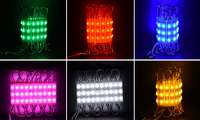Éclairage de devanture, éclairage de devanture de magasin Rgb, 3 modules de lumières LED, moto 2835 Smd 1.8W 12V pour enseignes publicitaires
