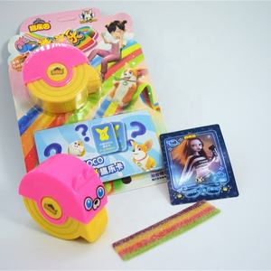 Çin fabrika özel meyve Roll Up ekşi yumuşak sakızlı helal şeker toptan şeritler ekşi meyve lezzet şeker ile gökkuşağı renk - Product Image 2