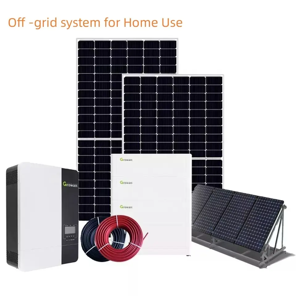 Morel sistem penyimpanan energi surya, menyesuaikan rumah 220v 110v 380v 5Kw 10Kw 15kw hibrida sistem daya panel surya Off Grid
