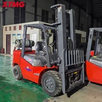 Chariot élévateur professionnel XTMG 3t 3.5t 4t 5t, hauteur de levage 3m, double carburant, moteur japonais, chariot élévateur à gaz puissant pour extérieur