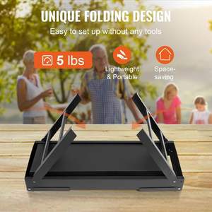 Db 23 Inch Lightweight <b>Charcoal</b> <b>Bbq</b> Grill <b>Stainless</b> <b>Steel</b> Folding Design For Picnics Outdoor Use - Product Image 3