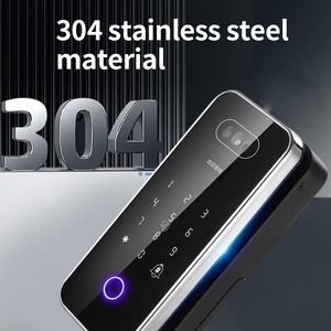 Tuya văn phòng thông minh cửa kính khóa không dây kỹ thuật số mật khẩu vân tay truy cập cho gỗ cửa nhôm an toàn thiết kế không khung - Product Image 3