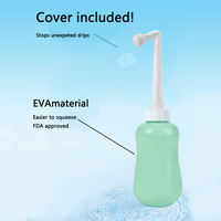 Bidé de limpieza con boquilla retráctil personalizado, 360ml, botella Peri al revés, bidé de viaje portátil para el cuidado posparto