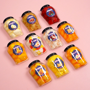 Fridge <b>Magnets</b> Fruit Canned Peaches Pineapples Oranges Kimchi <b>Large</b> Card Food Toys Multi Piece Package Synthetic Resins - Product Image 3