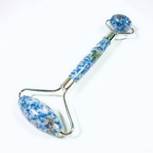 Rodillo de Jade para masaje Natural de mano DIY, raspador Gua Sha, masajeador, herramienta, caja de regalo, conjunto de masajeador de cuello - Product Image 2