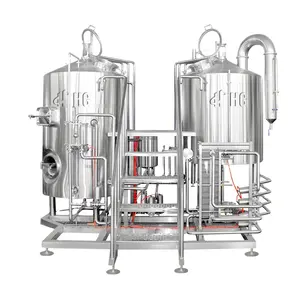 Peralatan Pembuatan Bir, 500L Tanaman Turnkey Fermentasi Bir untuk Bar/Pups/Sistem Ketel Minuman