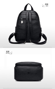 New Arrivals High Quality Leather <b>Backpack</b> Women Fashion <b>School</b> Bags Teenager Girls <b>Large</b> Capacity Casual Ladies <b>Backpacks</b> - Product Image 5