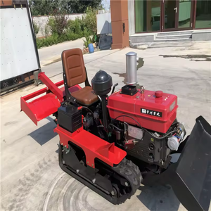 Mini <span class=keywords><strong>Tractor</strong></span> Agrícola <span class=keywords><strong>de</strong></span> Orugas <span class=keywords><strong>de</strong></span> 25HP Diésel, Cultivador <span class=keywords><strong>de</strong></span> Orugas, Labranza Rotativa, Apertura <span class=keywords><strong>de</strong></span> Zanjas, Deshierbe, Nivelación - Product Image 2