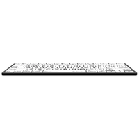 Braille & Cetak Besar Hitam di Atas Putih Mini Keyboard untuk Mac