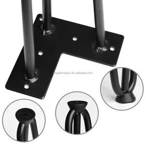 4-40 polegadas Móveis 2 Haste de Metal Preto Gabinete Pernas De Mesa Pernas Banco Hairpin Pino de Cabelo Cadeira Mesa de Café Pernas