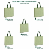 Sac isotherme biodégradable personnalisé OEM ODM en non-tissé pour emballage alimentaire promotionnel et sac de courses à emporter