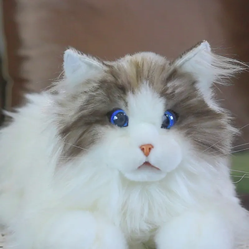 Fabricantes personalizados super simulação gato pelúcia brinquedo boneca bonito sentado postura gatinho bonecas animais feitos para figurar personalizado