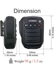 Micrófono Inalámbrico Bluetooth HB980 Anysecu, Micrófono de Hombro para Walkie Talkie Baofeng Quansheng K Head M Head L833 - Product Image 5