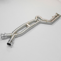 Collecteur d'échappement intermédiaire 70 mm à longueur égale pour moteur S58 3.0T X3M X4M 2019-2021, modèles F97/F98, en acier inoxydable 304, soudure dorée