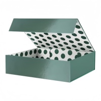 Boîte cadeau personnalisée en carton rigide biodégradable, durable, avec logo personnalisé, pour la livraison