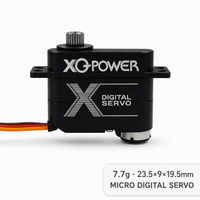 XQ POWER S1009D 9g Servo numérique sans noyau étanche 3KG Micro servo à couple élevé Boîtier tout aluminium Avion RC 6V-7.4V
