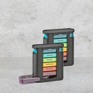 MEMOSAN BS1210J 28 compartiments, couleur noire, utilisation extérieure, boîte de rangement pour pilules en plastique en forme de tiroir, fabrication chinoise, logo personnalisé - Product Image 3