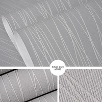 Stiker Dinding 3D Modern Motif Garis Kotak-kotak Bergelombang Bahan Non-woven Tebal untuk Kamar Tidur dan Ruang Tamu