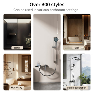 <span class=keywords><strong>Set</strong></span> <span class=keywords><strong>Doccia</strong></span> a Parete in Lega di Alluminio con Controllo Acqua Calda <span class=keywords><strong>e</strong></span> Fredda, Tubo Flessibile <span class=keywords><strong>e</strong></span> <span class=keywords><strong>Doccetta</strong></span> per Bagno Moderno 3023 - Product Image 6