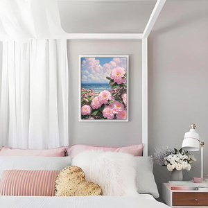 Hot Bán Sơn Bằng Số Kit Hoa Bằng Đường Biển Làm cho Hình Ảnh Vào Bức Tranh Bằng Số Trang Trí Nội Thất - Product Image 2