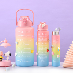 Botella Clásica Shaker, Perfecta para Batidos de Proteínas y Bebidas Pre-Entrenamiento, para Maratón, Caminatas, Ciclismo, Senderismo, Esquí, Juego de Botellas de Agua - Product Image 4