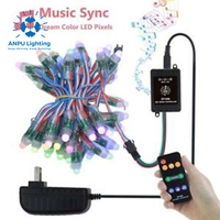ANPU Extérieur IP67 RGB Pixel LED Point Light Dmx512 Node Dot String Façade Éclairage avec PVC Corps DMX Rgbw DC24V