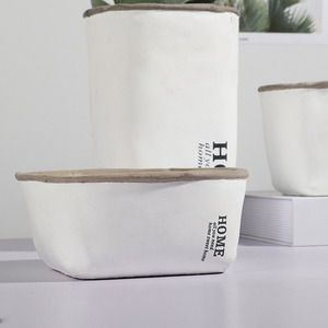 Unico sacchetto di carta di disegno opaco <span class=keywords><strong>cemento</strong></span> decorazione della casa vaso da fiori/decorazione del giardino all'aperto pentole <span class=keywords><strong>per</strong></span> succulente - Product Image 4