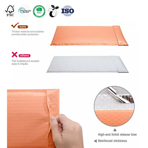 Màu Sắc Tùy Chỉnh Orange Poly Vận Chuyển Compostable Phân Hủy Sinh Học Bong Bóng Thư Mailer Gửi Thư Túi Phong Bì - Product Image 4