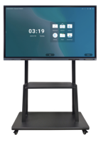 Tableau numérique intelligent mobile tout-en-un 3840x2160 4K UHD, tableau blanc interactif, écran plat, caméra 48MP 20 points, sans fil